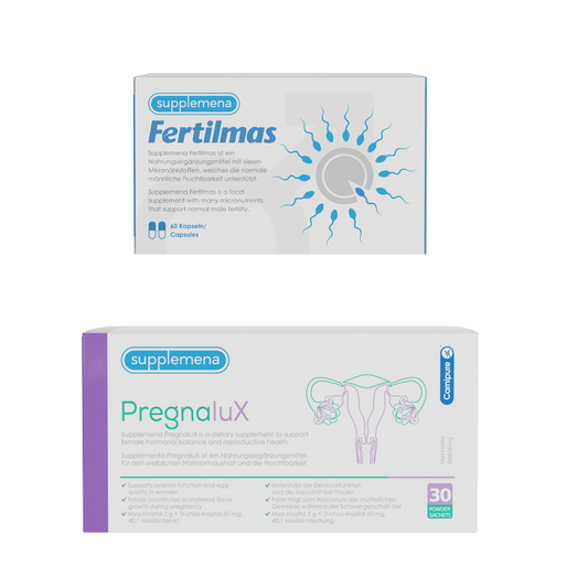Fertilmas und PregnaluX Bundle – 1 Monat für Paare mit Kinderwunsch