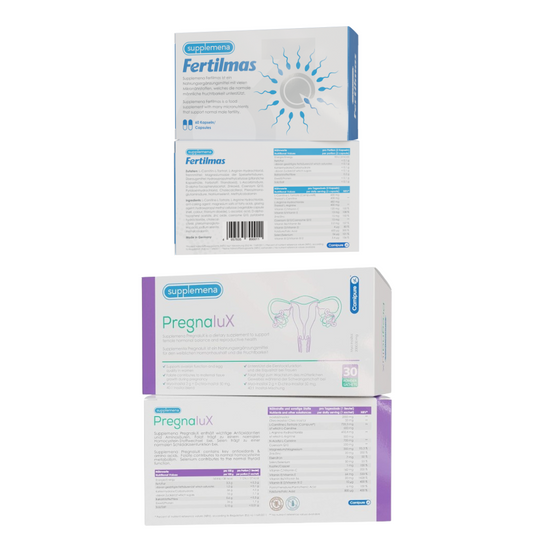 Fertilmas und PregnaluX 2-Monats-Bundle für Paare mit Kinderwunsch